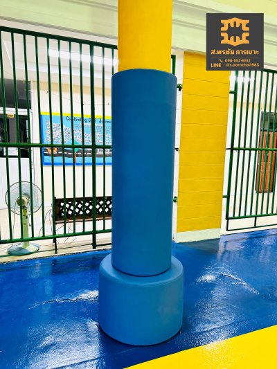 เบาะติดผนังกันกระแทก โรงยิม Wall padding for gym