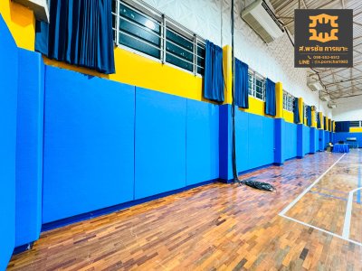 เบาะติดผนังกันกระแทก โรงยิม Wall padding for gym