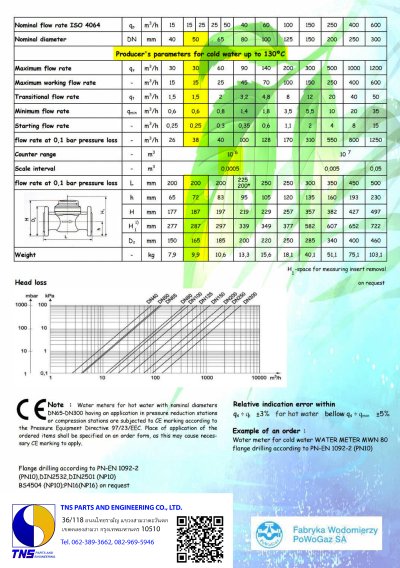 APATOR POWOGAZ MWN Series - มิเตอร์น้ำร้อน