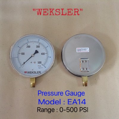 WEKSLER PRESSURE GAUGE EA14 - เกจวัดแรงดัน