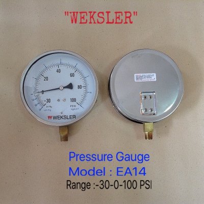 WEKSLER PRESSURE GAUGE EA14 - เกจวัดแรงดัน