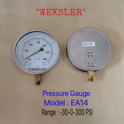 WEKSLER PRESSURE GAUGE EA14 - เกจวัดแรงดัน