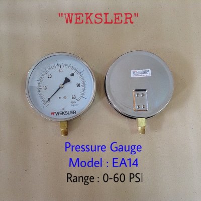 WEKSLER PRESSURE GAUGE EA14 - เกจวัดแรงดัน