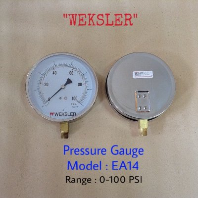 WEKSLER PRESSURE GAUGE EA14 - เกจวัดแรงดัน