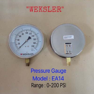 WEKSLER PRESSURE GAUGE EA14 - เกจวัดแรงดัน