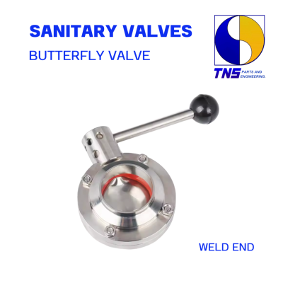 BUTTERFLY VALVE WELD END - SANITARY VALVES