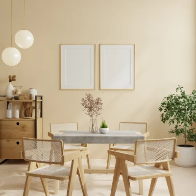 Set dining room cream color