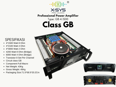 PROFESSIONAL POWER XSYS CLASS GB TYPE GB 4.1500
