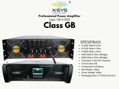 PROFESSIONAL POWER XSYS CLASS GB TYPE GB 4.1500