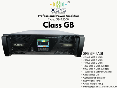 PROFESSIONAL POWER XSYS CLASS GB TYPE GB 4.1500