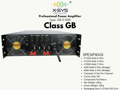 PROFESSIONAL POWER XSYS CLASS GB TYPE GB 4.1500