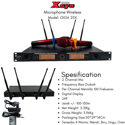 MIC WIRELESS XSYS TYPE GIGA25X MIC WIRELESS XSYS TYPE GIGA25X