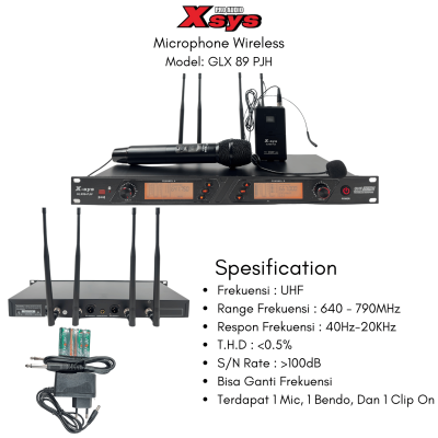 MIC WIRELESS XSYS TYPE GLX89PJH MIC WIRELESS XSYS TYPE GLX89PJH