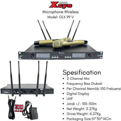 MICROPHONE WIRELESS XSYS GLX99V