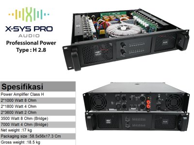 POWER AMPLIFIER XSYS TYPE H 2.8 CLASS H