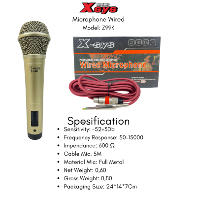 MIC KABEL XSYS Z99K (KABEL 5M)