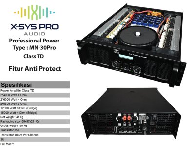 POWER AMPLIFIER XSYS CLASS TD, TYPE MN-30Pro