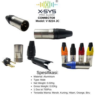 CONNECTOR MALE/JANTAN VAROS V8224