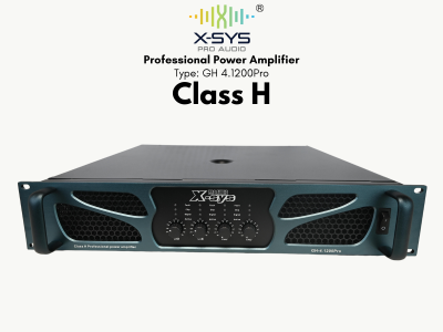 PROFESSIONAL POWER AMPLIFIER CLASS H TYPE GH 4.1200Pro