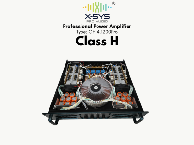 PROFESSIONAL POWER AMPLIFIER CLASS H TYPE GH 4.1200Pro