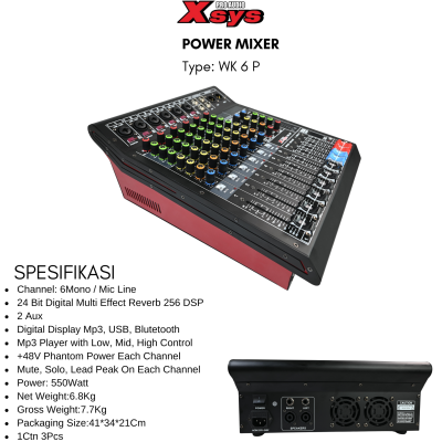 POWER MIXER XSYS WK6P