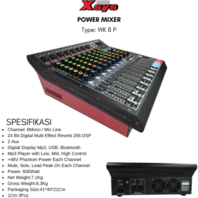 POWER MIXER XSYS WK8P POWER MIXER XSYS WK8P