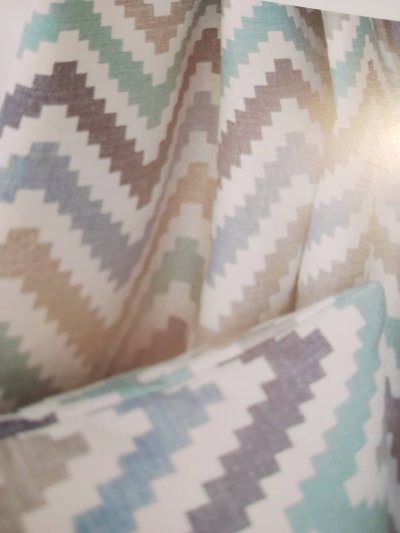 ผ้าม่านลายดอกวินเทจ - สีพาสเทล หน้า 280CM。