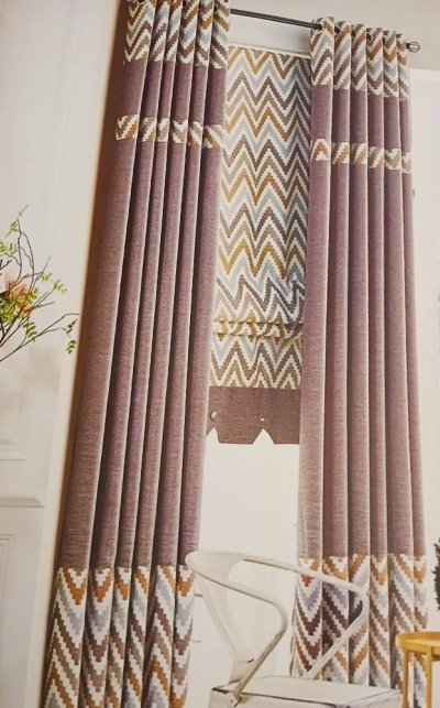 ผ้าม่านลายดอกวินเทจ - สีพาสเทล หน้า 280CM.