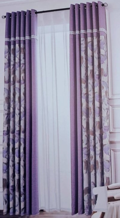 ผ้าม่านลายดอกวินเทจ - สีพาสเทล หน้า 280CM.