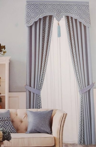 ผ้าม่านลายดอกวินเทจ - สีพาสเทล หน้า 280CM.