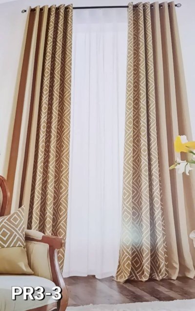 ผ้าม่านลายดอกวินเทจ - สีพาสเทล หน้า 280CM.