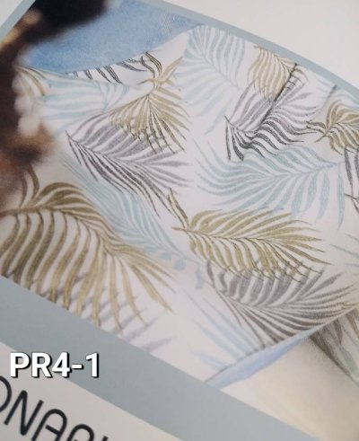 ผ้าม่านลายดอกวินเทจ - สีพาสเทล หน้า 280CM.