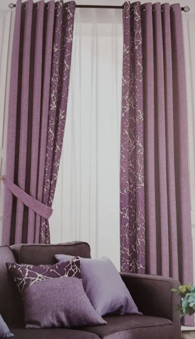 ผ้าม่านลายดอกวินเทจ - สีพาสเทล หน้า 280CM.