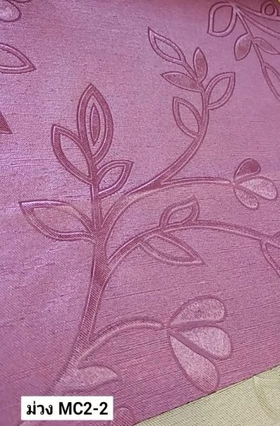 ผ้าม่านทึบเนื้อพิมพ์ลายในตัว กัน UV 85%++