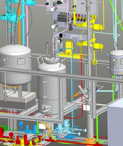 Continuous high-pressure distillation DN20