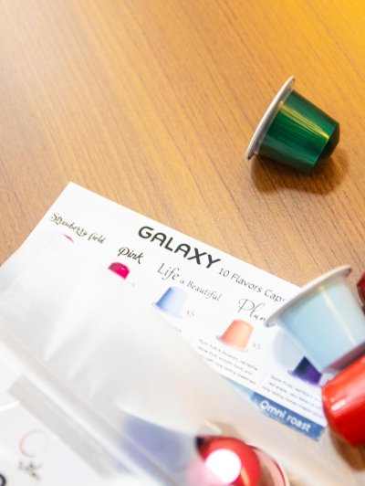 แคปซูลกาแฟ Galaxy 50 Capsule box (คั่วอ่อน-เข้ม 10 รสชาติ)