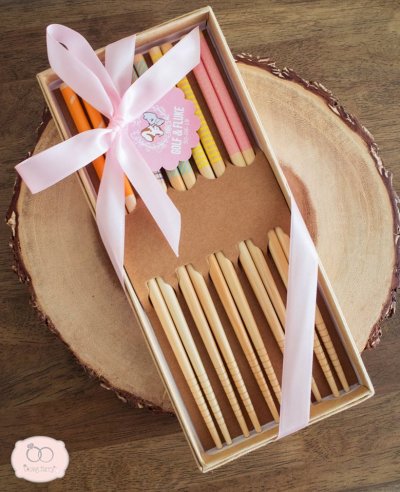 Wooden chopstick family set(5 pairs)