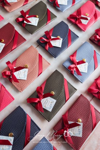 Leather name card holder