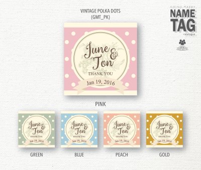 Name tag catalog - แบบป้ายชื่อของชำร่วย