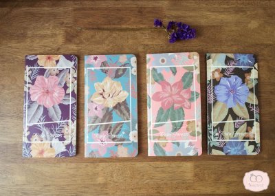 Floral notebook - สมุดโน๊ตลายดอกไม้