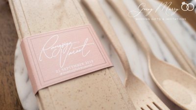 Wheat SET fork spoon and chopsticks