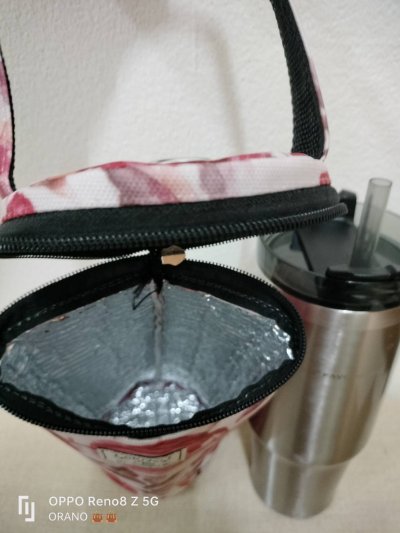 TYESO-CHC ออราโน่ กระเป๋าผ้ากันน้ำ บุฉนวน ใส่แก้วเทโซ 30 ออนซ์ (รุ่นแก้วทรงผอมสูง)