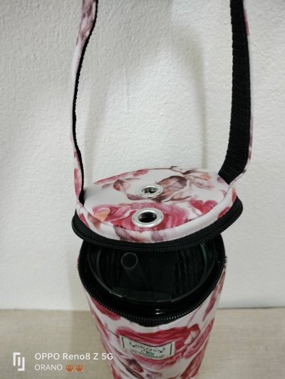 TYESO-CHC ออราโน่ กระเป๋าผ้ากันน้ำ บุฉนวน ใส่แก้วเทโซ 30 ออนซ์ (รุ่นแก้วทรงผอมสูง)