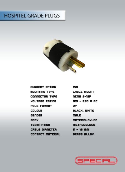 HOSPITEL GRADE PLUGS