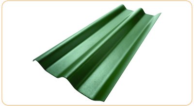 กระเบื้อง ลอนคู่ สีเขียวสดชื่น