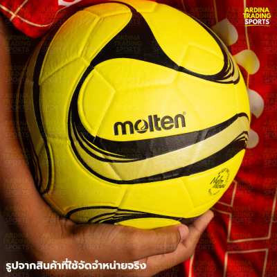 (ของแท้ 100%) MOLTEN ลูกฟุตซอล รุ่น F9F2600-LK (ขนาดมาตรฐาน) แถมฟรีตาข่ายใส่ลูกบอล+เข็มเป่าลม