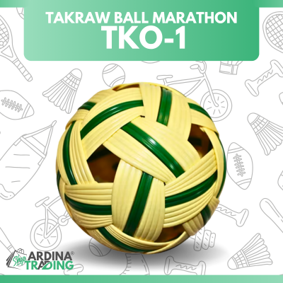 (ของแท้ 100%) MARATHON ลูกตะกร้อ รุ่น TKO-1 สีเขียว (ขนาดมาตรฐาน)