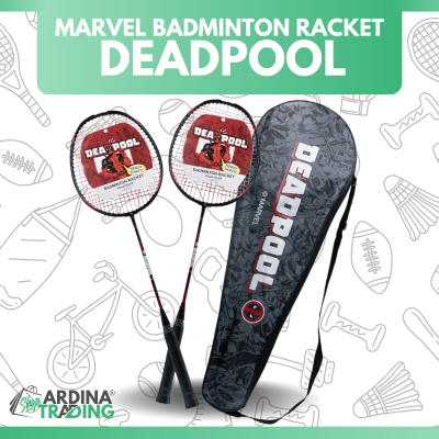 (ของแท้ 100%) MARVEL แบตมินตันคู่ รุ่น DEADPOOL (26นิ้ว) แถมฟรีกระเป๋า
