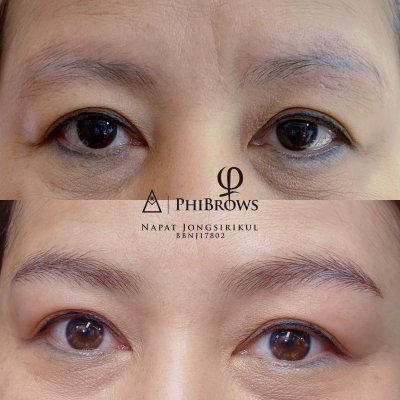 สักคิ้วลายเส้น Microblading