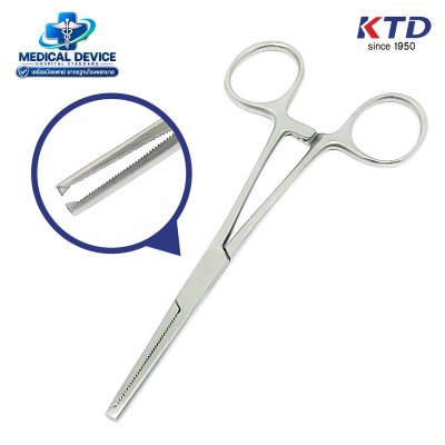 คีมจับเส้นแบบมีเขี้ยว (Kocher Forceps 1x2 th)